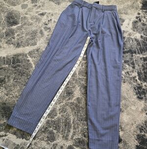 NWT Banana Republic Blue Striped Pants Size 2 Snatched Waist High Waisted